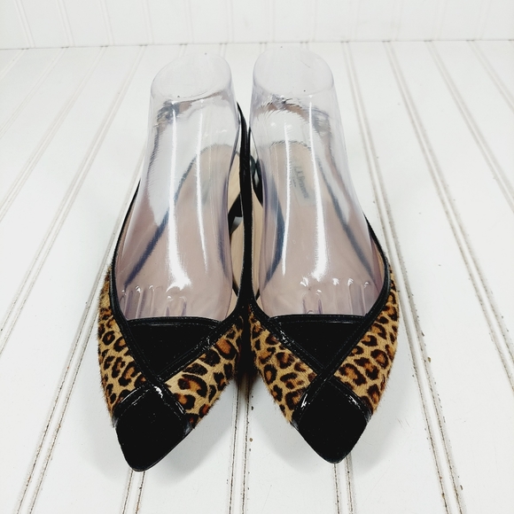 L.K. Bennet Leopard Print Maira Pointed Toe Slingbacks F606 - Picture 3 of 12